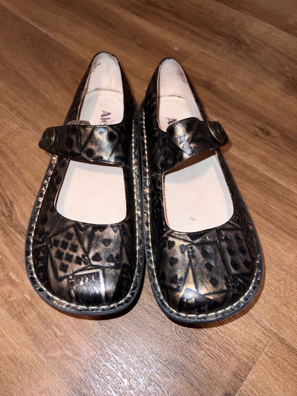 Size 39 Alegría By Pg Lite Poker Face Mary Jane shoes